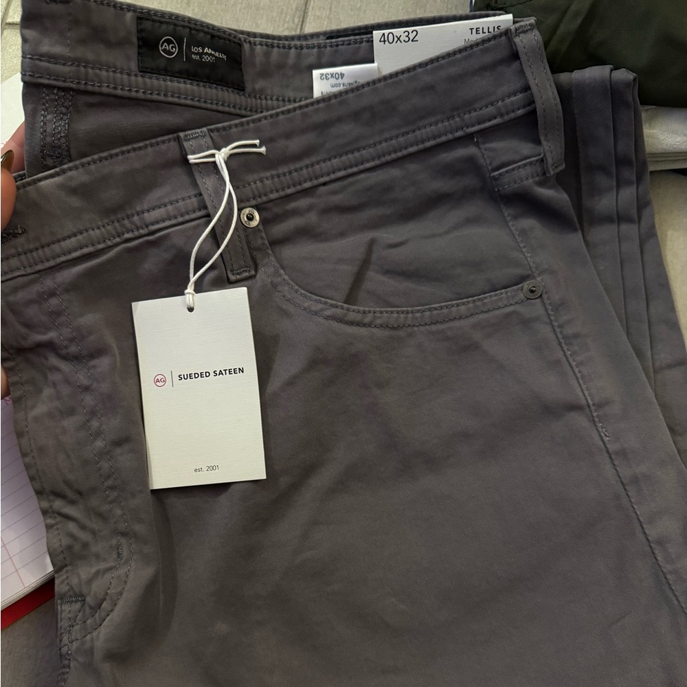 AG Tellis Sueded Sateen Pants